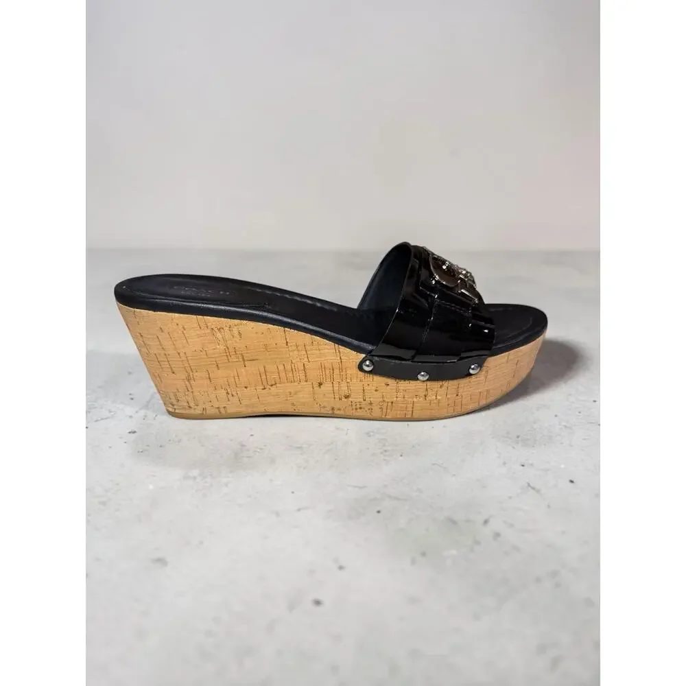 Y2K Coach A8379 Jen Wedge Platform Sandal Size 9B